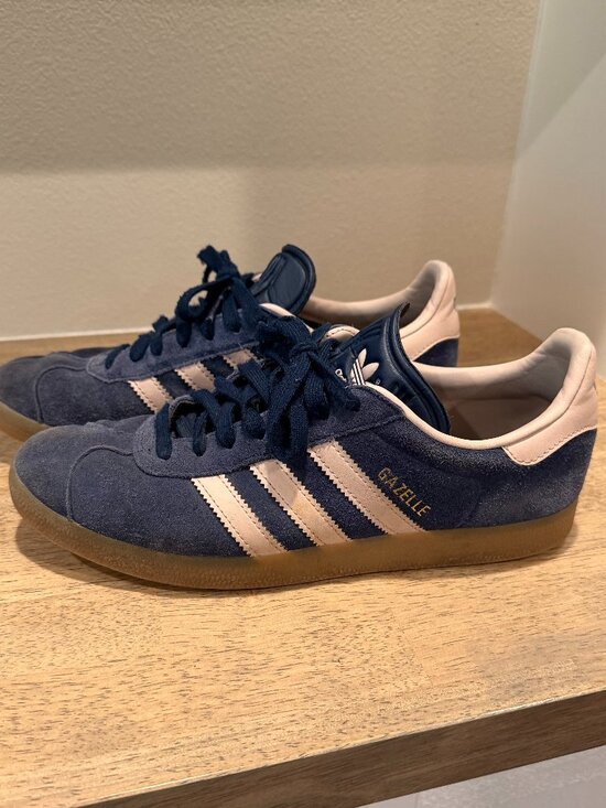 adidas Other - adidas Gazelle Navy Blue & Cream Sneakers Mens 8 / Womens 9.5